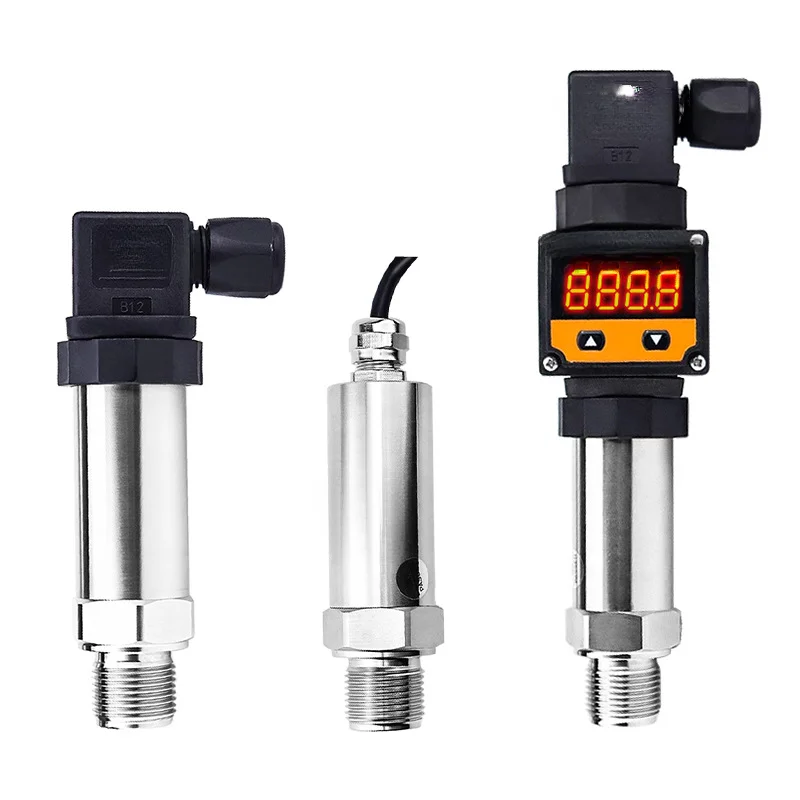 Diffused silicon pressure transmitter with digital display 4-20mA sensor High precision water pressure