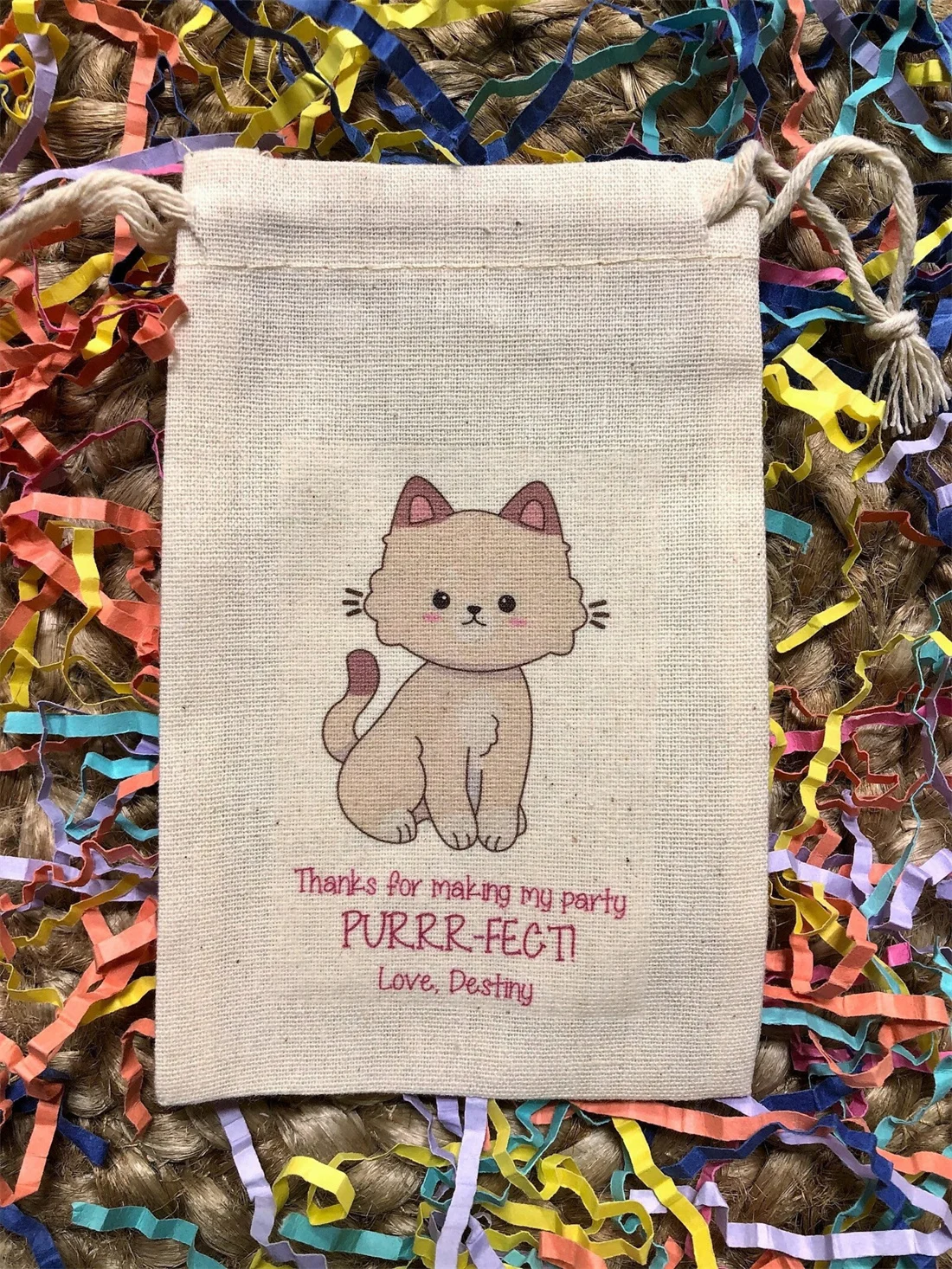 

20pcs Custom Pet Cat / Kitten Assortment Birthday Wedding Party Favor Bags