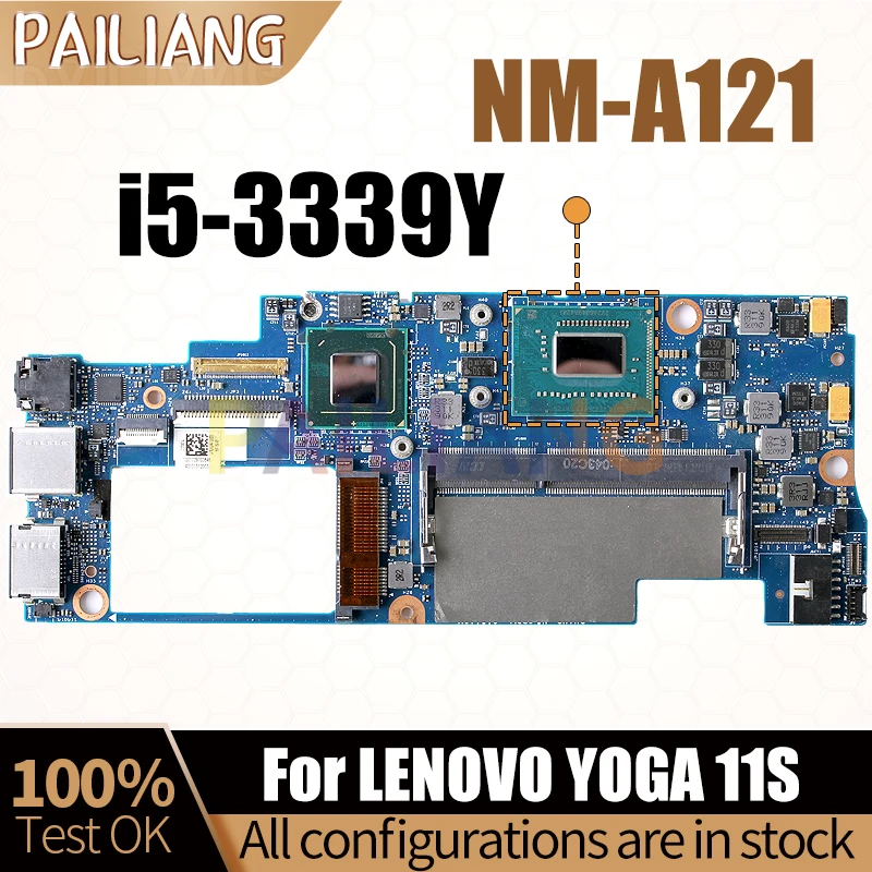 For LENOVO YOGA 11S Laptop Mainboard 15218-5 01AW777 SR2ZX i5-7Y54 RAM 8G Notebook Motherboard Full Test