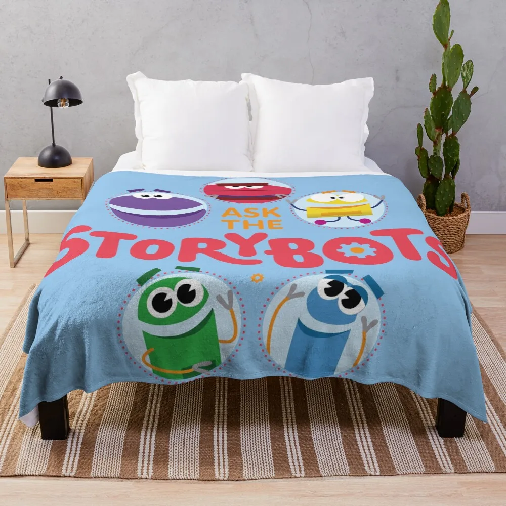 

Ask the Storybots Throw Blanket Cozy Throw Blanket Birthday Gift for Him Her