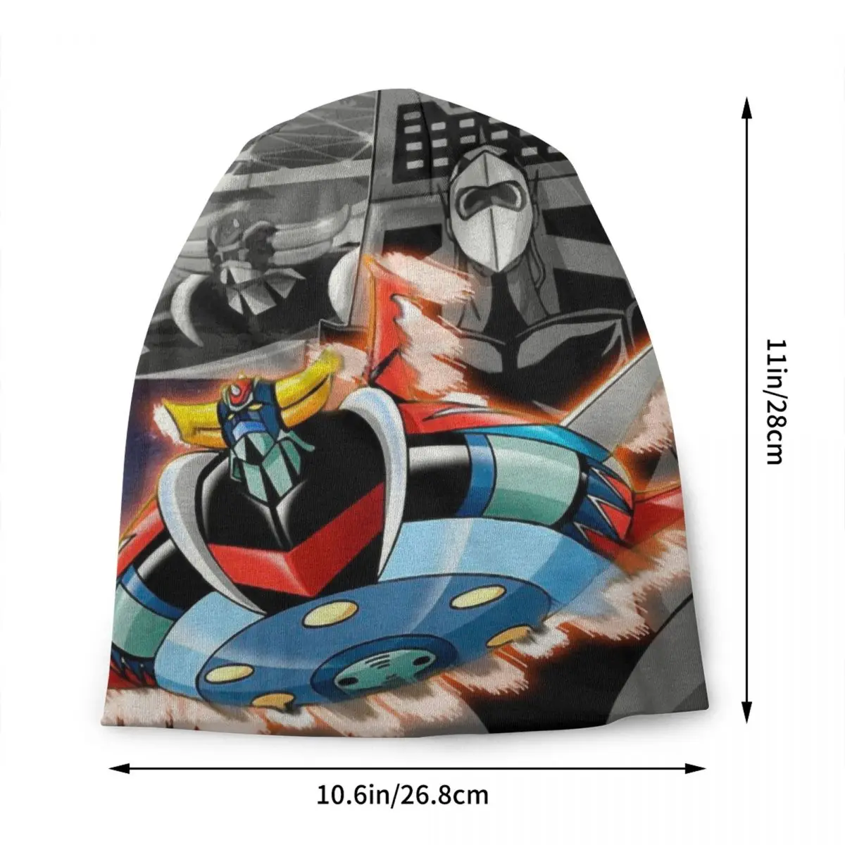 Goldrake Goldorak Anime Mazinger Z Skullies Beanies Caps Fashion Winter Warm Women Men Knit Hats UFO Robot Grendizer Bonnet Hats