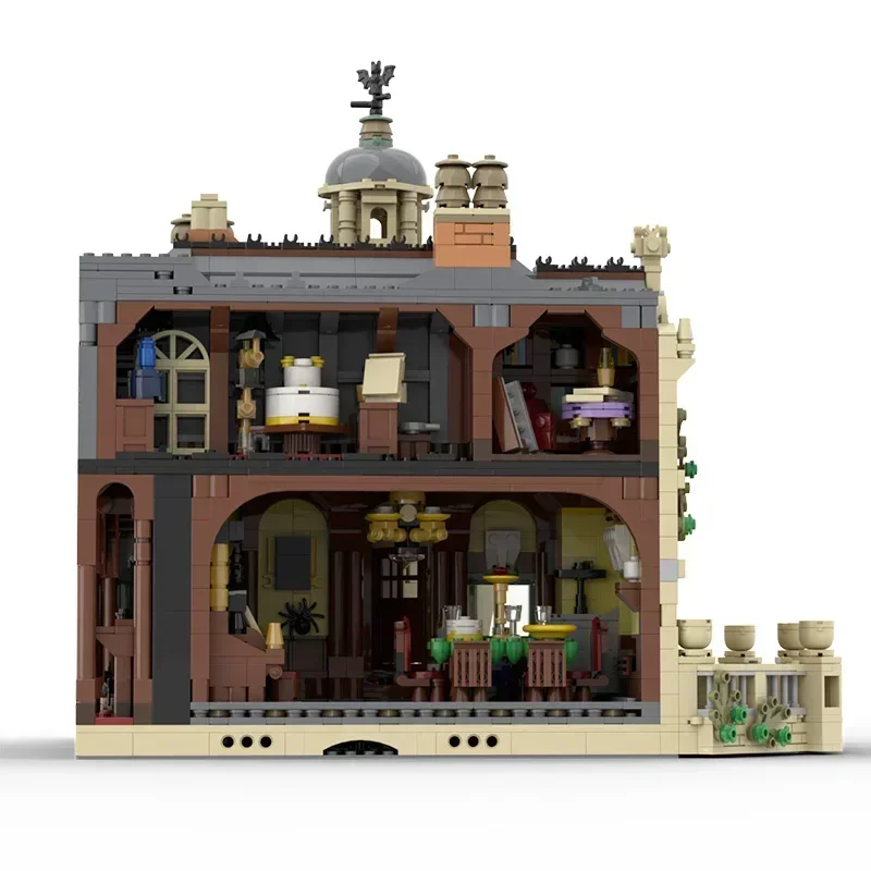 Ghost House The Haunted Manor Building Blocks Collection Haunted Ghost Castle Fit Idea Model Streetview Bricks Kid Gift