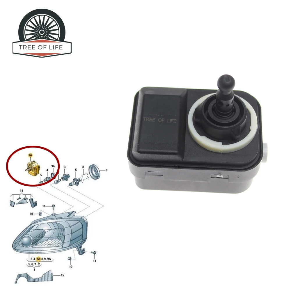 Car Headlight Level Adjustment Motor For Toyota Yaris II RAV4 3 2005-2011 89036766 A70770012 81550060 81560901 96SKV950