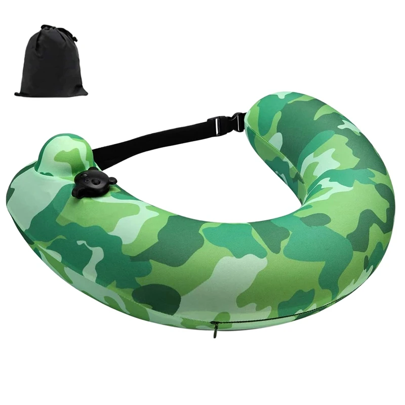 Swim Belt Inflatable Swim Ring Portable Swim Trainer Pool Float Travel Neck Pillow For Kids Adults