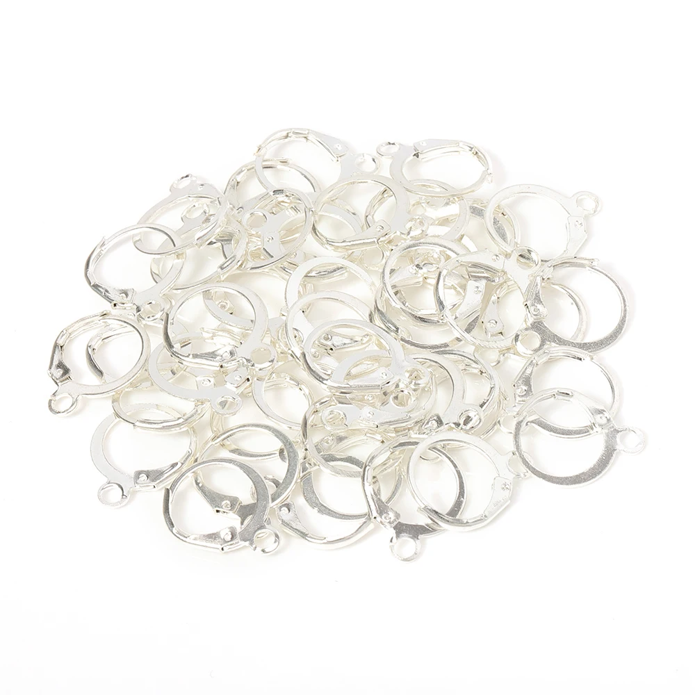 50 Stück runde Ohrringhaken mit Anhängerringen, französische Ohrringbasis für DIY-Charms, Ohrringe, Schmuckherstellung, Zubehör, Großhandel – Detail 4