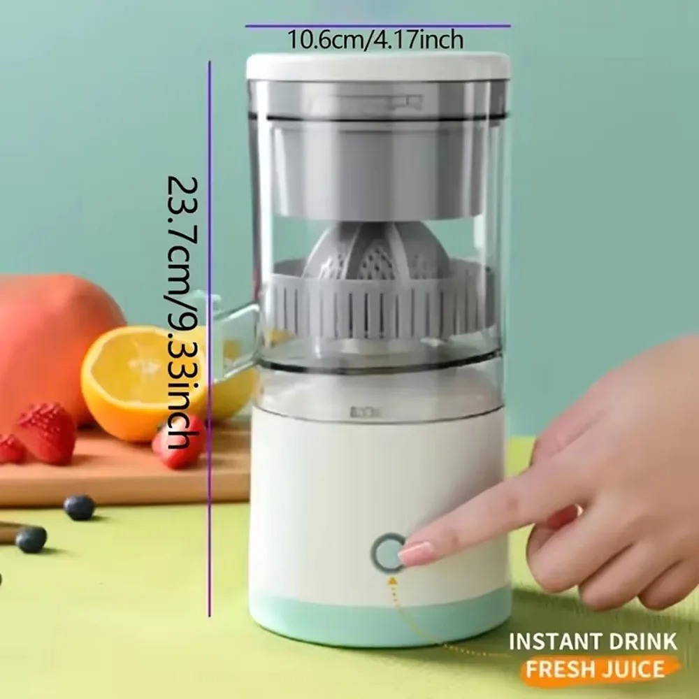 Electric Juicer, Separates Pulp from Juice, Portable Household Orange Juicer, Freshly Squeezed and Ready to Drink, Very Practica