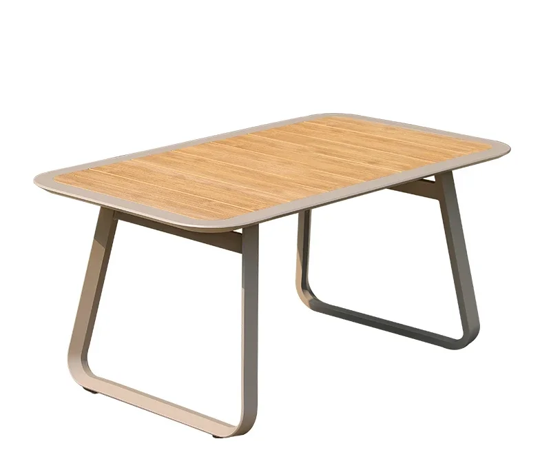 Outdoor plastic wood table and chair combination