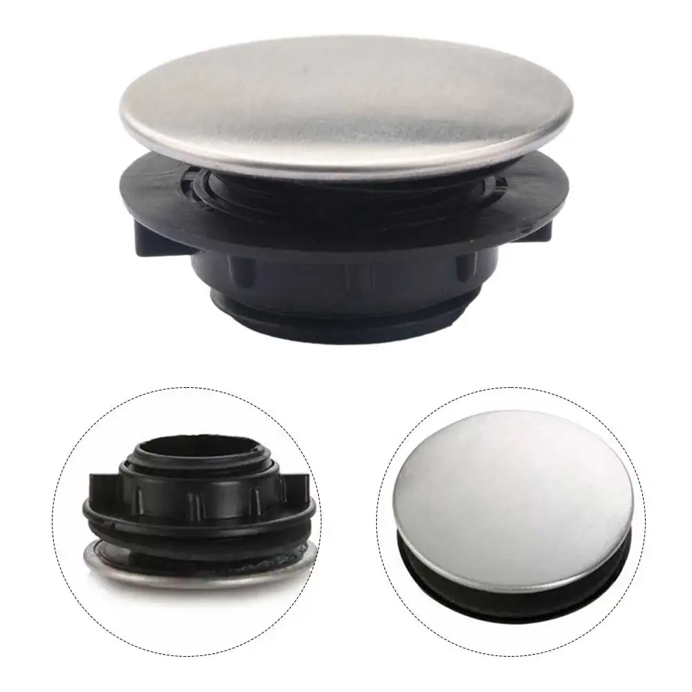 Stainless Steel Kitchen Sink Tap Hole Blanking Plug Cover Decoration Lid Sink Soap Dispenser Kitchen Sink Drain Assembly