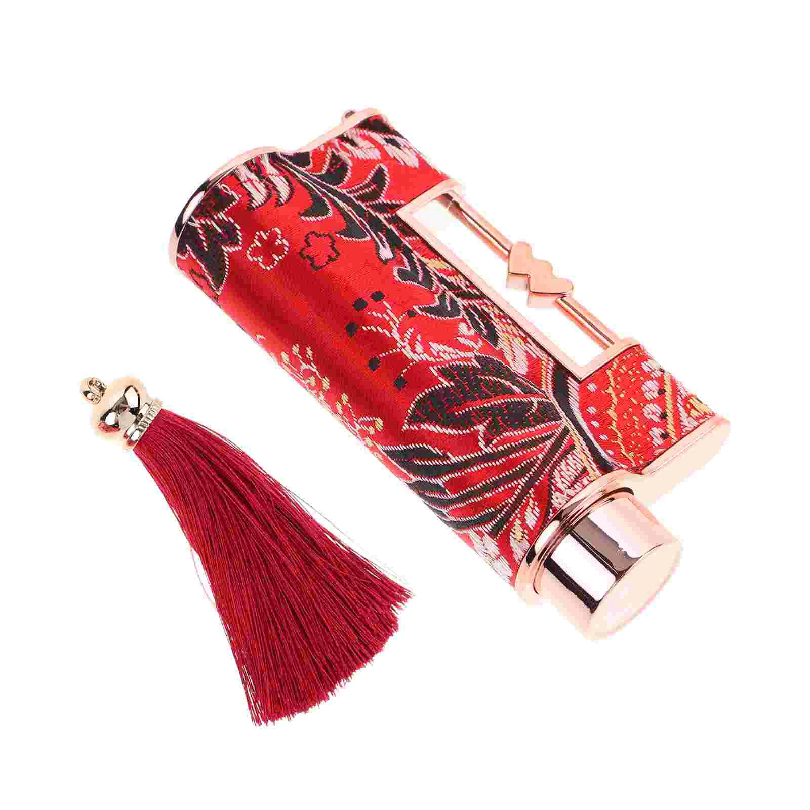 Diy Refillable Chinese Lipstick Tubes Vintage Lipstick Organizer Lip Balm Holder With Tassel Empty Tubes For Homemade