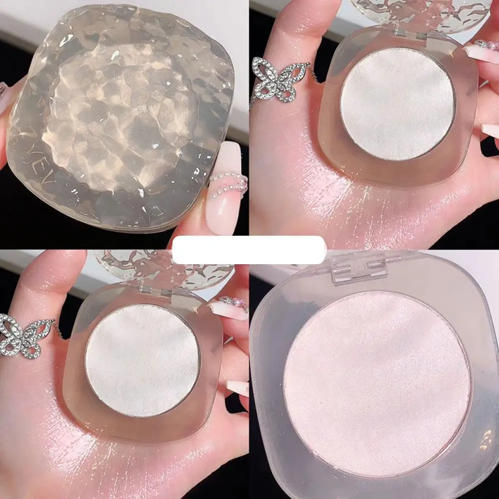 Brightening Face Highlighter Palette Waterproof Monochrome Repairing Makeup High White Highlight Pearlescent Face Silver Gl A5D1