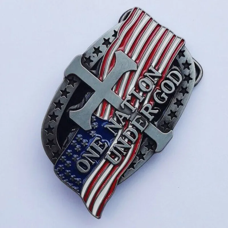 United States Flag Belt Buckle Western Cowboy Native American Motorcyclist