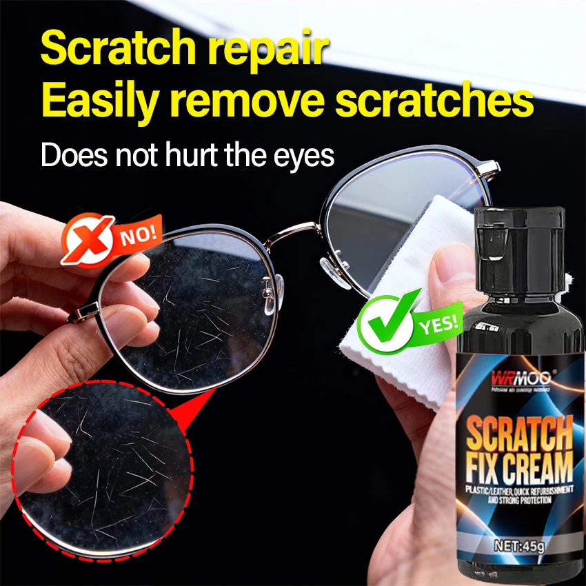 Professional Lens Scratch Remover, Optical Glasses & Phone Screen Polish Cream, Anti-Scratch Repair Paste for Sunglasses, Watch