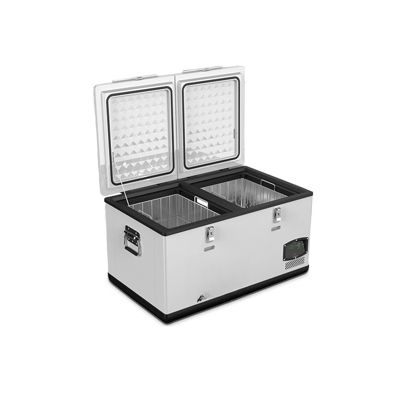 

Mobile car refrigerator large capacity dual temperature dual control dormitory car home dual purpose