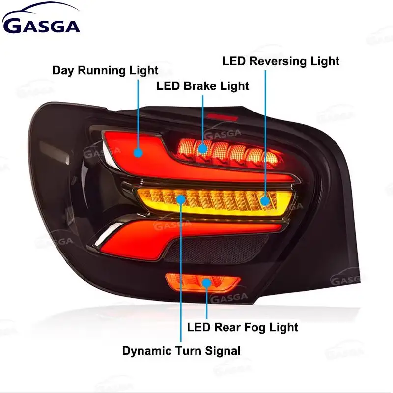 LED Tail Lights Rear Lamp For Mercedes-Benz A Class W176 2013-2018 A45 A180 A200 Dynamic Turn Signal Reverse Fog Lights