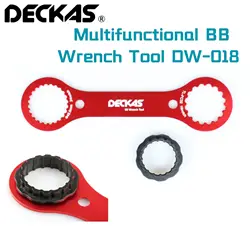 DECKAS Multifunctional BB Wrench Tool DW-018 249*64*3mm Red DUB/TL-FC32 Adaptor Of TL-FC25/TL-FC24 Bottom Bracket Repair Tool