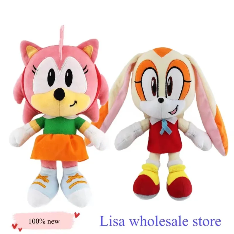 Sonic shadow the hedgehog pecial 20-30CM Sonic Peluches Toys Backpack Cartoon  Amy Rose Knuckle Tail Soft Plush Doll Toys