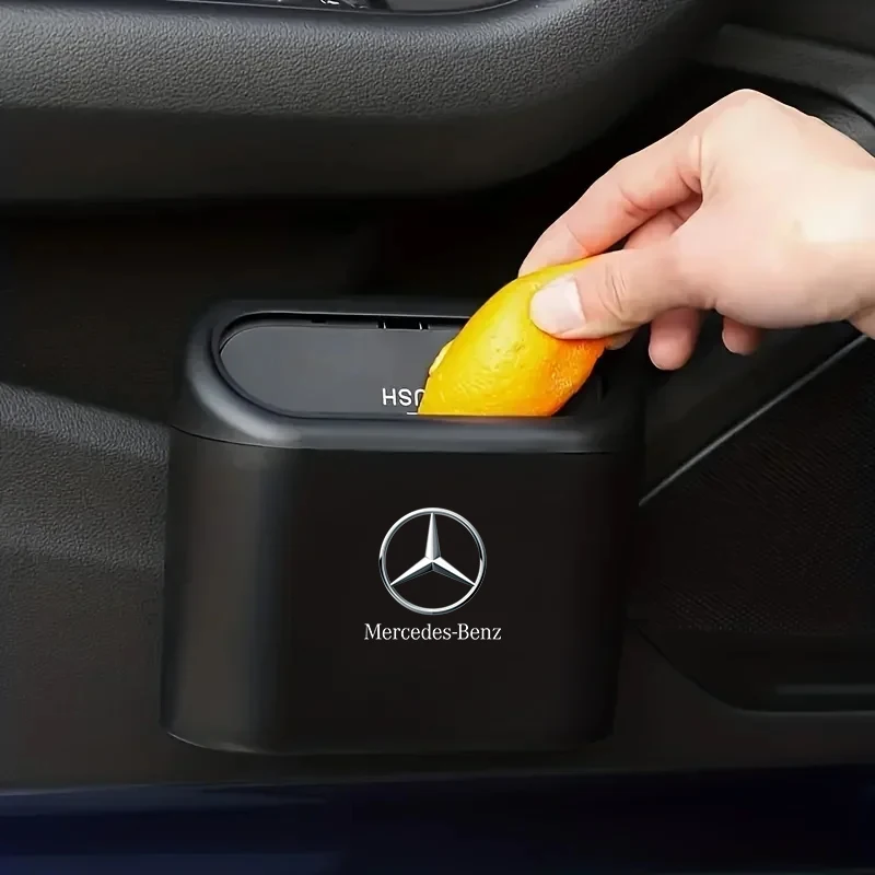 

Портативный подвесной мини-автомобиль с крышкой, мусорный бак для Mercedes benz B R G Class GLK GLA C200 E200 C200L S400 GLC GLB EQC GLA GLS SLC