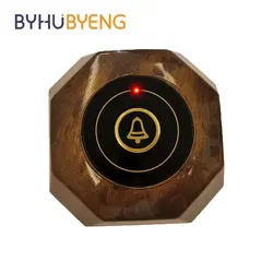 BYHUBYENG Hot Wireless Restaurant One Waiter Call Pager Button Waterproof For Customer Calling System