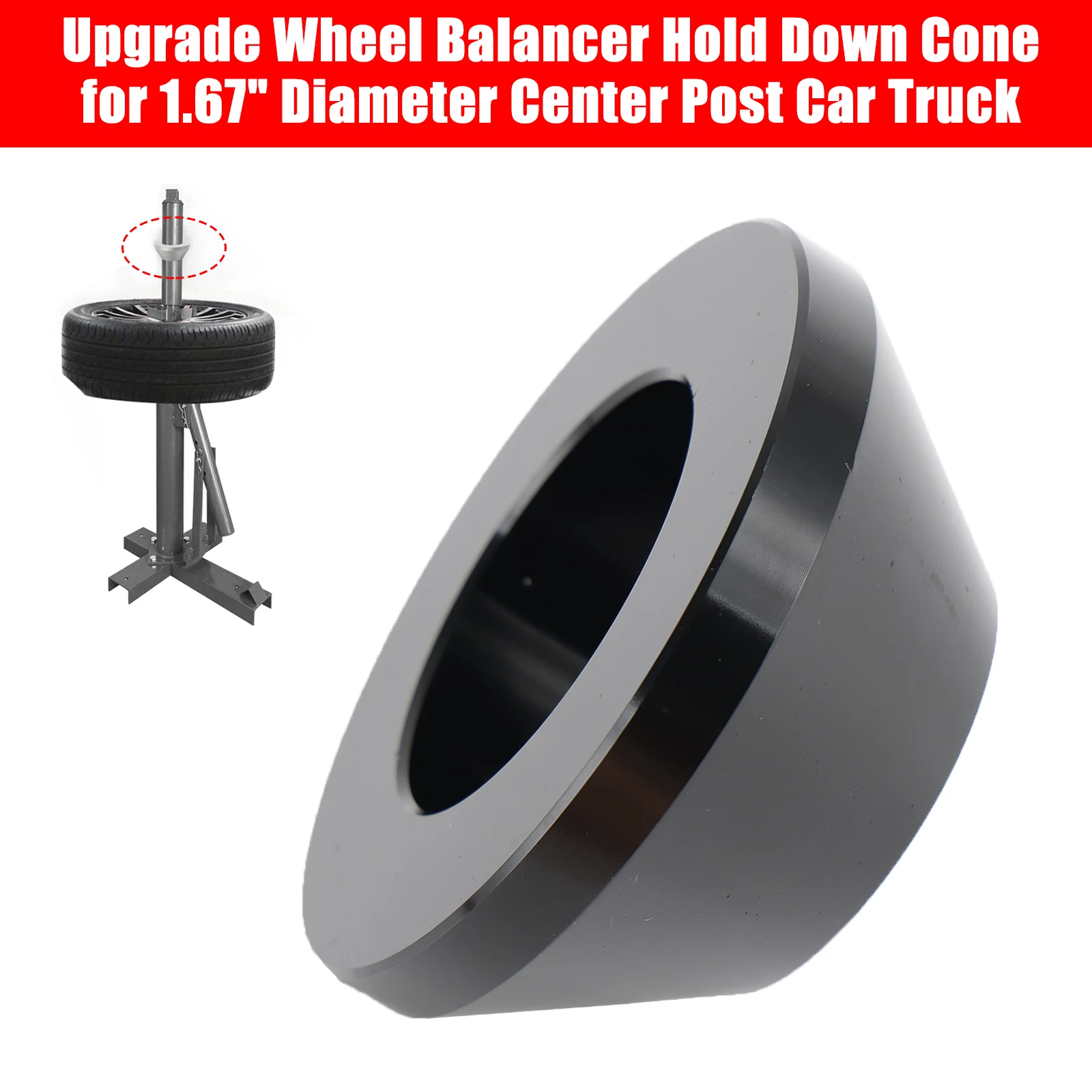 Artudatech Upgrade Wheel Balancer Hold Down Cone for 1.67\