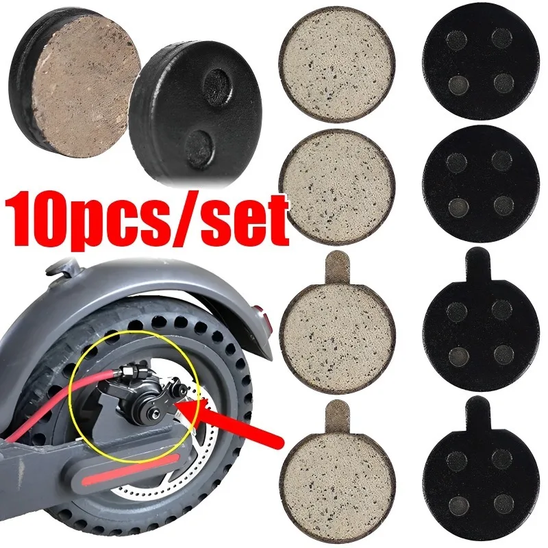 2/10PCS Electric Scooter Disc Brake Pads for Xiaomi M365 Pro Kick Scooter Replacement Part Friction Plates Plates Disc Brake Pad