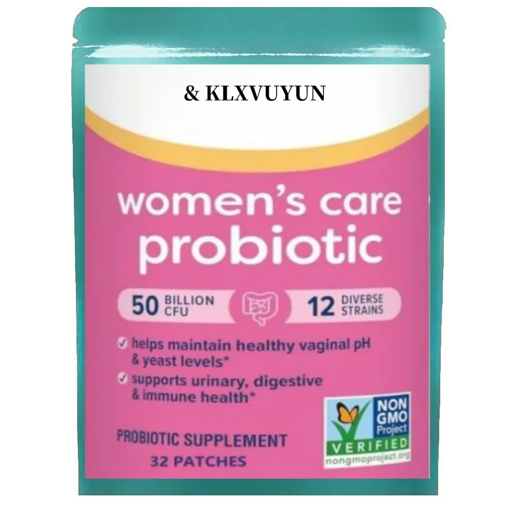 KLXVUYUN Women's Probiotics 50 Billion Guaranteed, Probiotic Transdermal Patches, 12 Strains, Gluten Dairy & Soy Free