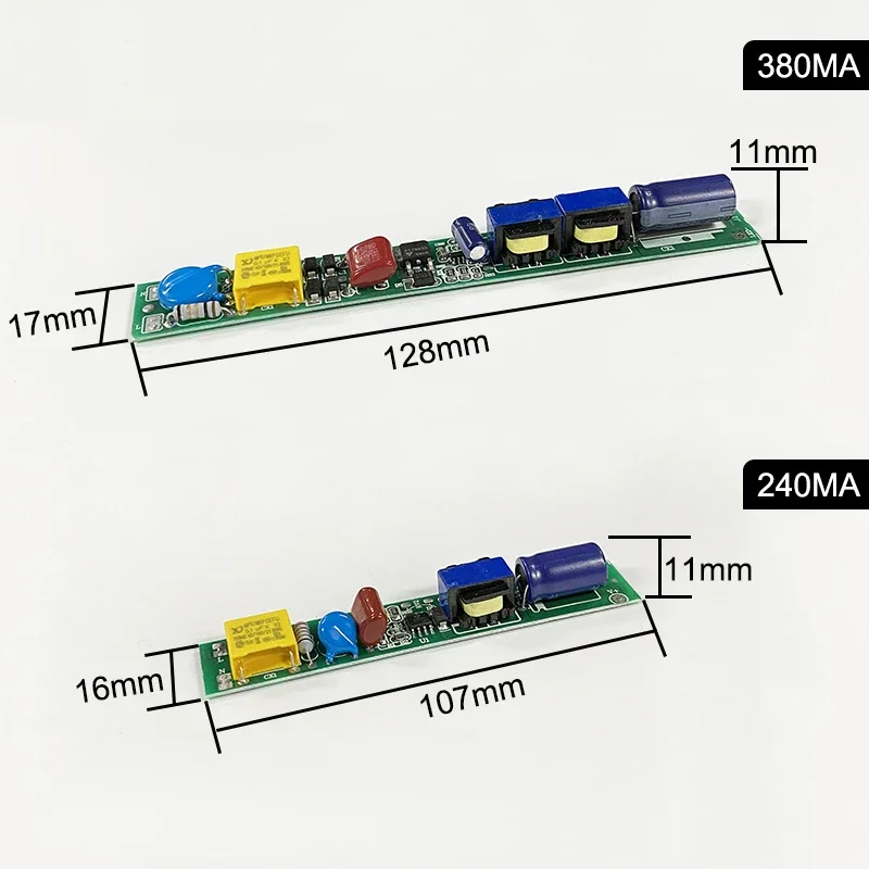 5 sztuk/partia Sterownik LED do świetlówek 18W 24W 36W 2400mA 380mA 450mA Zasilacz 90V-260V 0.6M 0.9M 1.2M 1.5M Transformator oświetleniowy T5 T8 T10 — zdjęcie 6