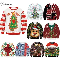 Übergroße Pullover gefälschte zweiteilige Sweatshirts für Männer Crewneck Trainings anzug Paar Weihnachten Streetwear Herbst männliche Kleidung