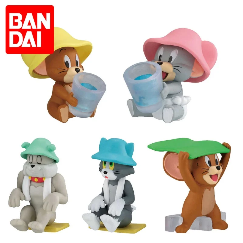 

Genuine Bandai Tom And Jerry Take A Sauna Shaped Tuffy Anime Collectible Model Decoration Cute Ornaments Toy Birthday Gifts