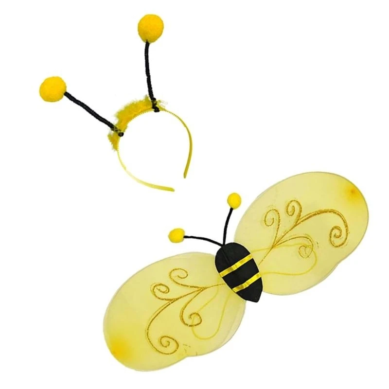 39BB Động vật Cánh trang phục Phụ kiện Halloween Cosplay Động vật Vai trò động vật Vai vị Vũ trang đầu cánh cho phụ nữ Kid