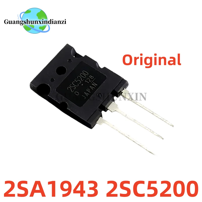 5pairs/5pcs 100% New Original A1943 C5200 2SA1943 2SC5200 TO-264 Matching tube for high power amplifier In Stock