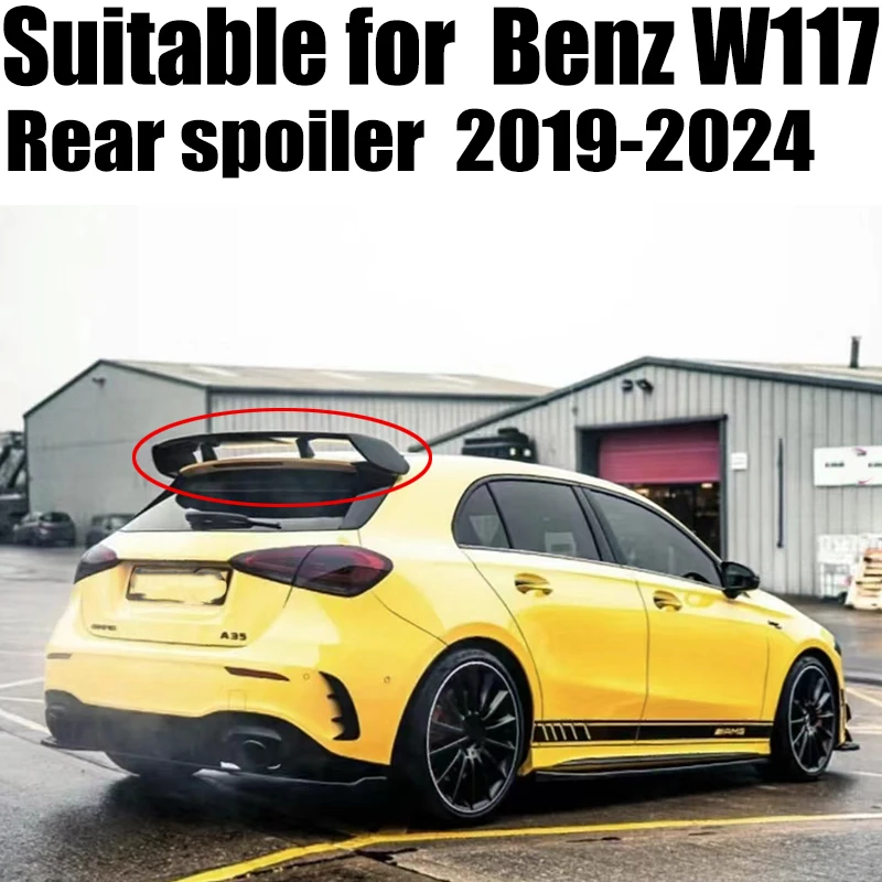 

Glossy Black Car Styling Rear Bumper Lip Diffuser Spoiler Splitter For Mercedes Benz W177 AMG Hatchback Sedan A35 A45 2019-2024