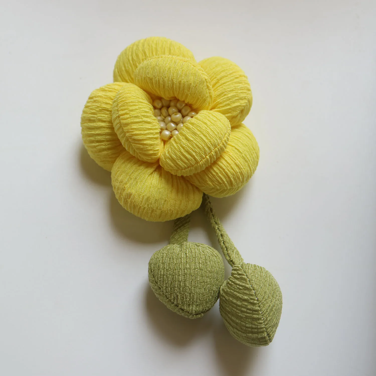 2pcs/lot Fairy Korea flower Patches for clothes Sew on rose bud brooch accessories hairpin shoes craft supplies