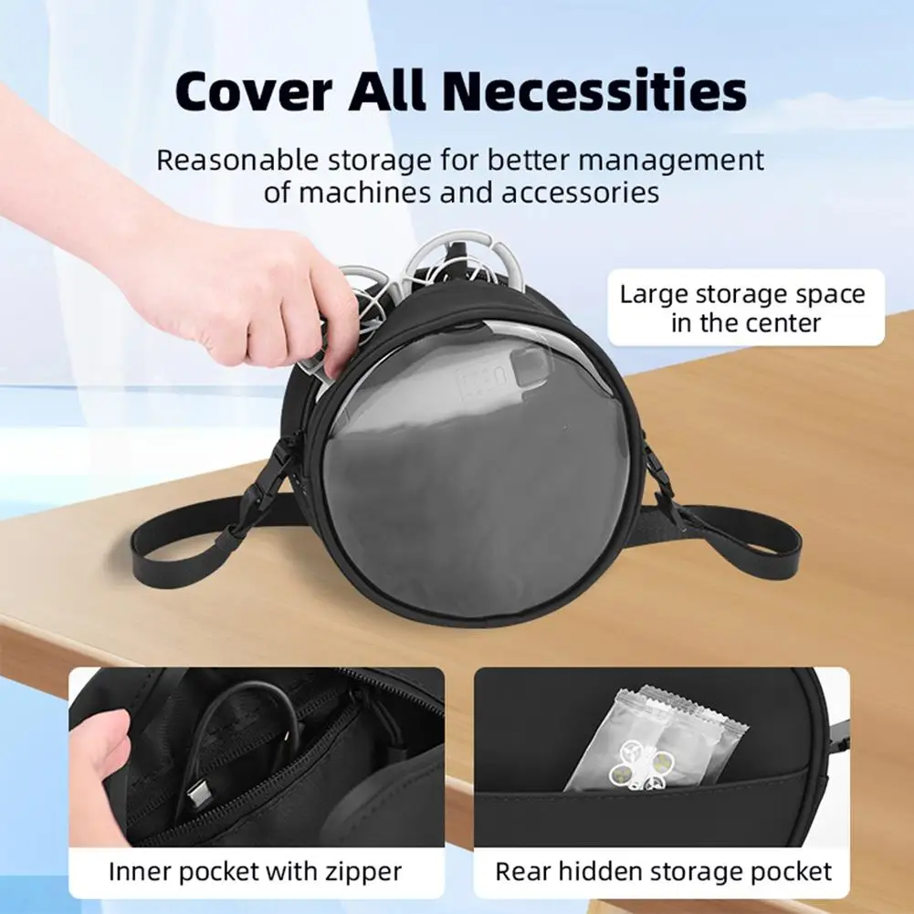 Suitable for DJI Neo Handheld Drone Stand-alone Storage Bag, Shoulder Crossbody Bag, Round Handbag Accessories