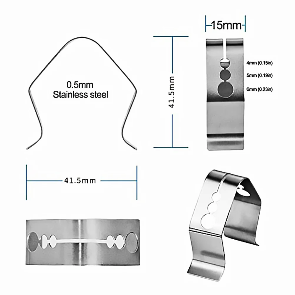 

3Pcs Grill Probe Clip Stainless Steel Universal Thermometer Holder for Bbq Meat Temperature Clamp Tools Grill Probe Clip