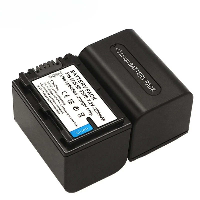 7.2V 2200mAh NP-FH70 充電式バッテリー ソニー NP-FH30 NP-FH40 NP-FH60 NP-FH50 NP-FH70 HDR-XRシリーズ カメラバッテリー用