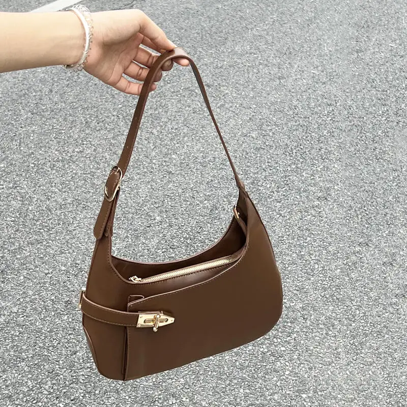 Letnie nowe torby na ramię torby damskie torba pod pachami czarna moda retro Trend koreański wypoczynek wszechstronne torby Crossbody torby