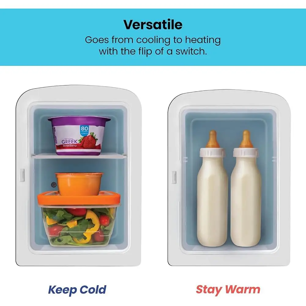 Portable Mini Refrigerator Skin Care Makeup Storage Personal Beauty Fridge Cooling Heating Function Compact Desk Accessory