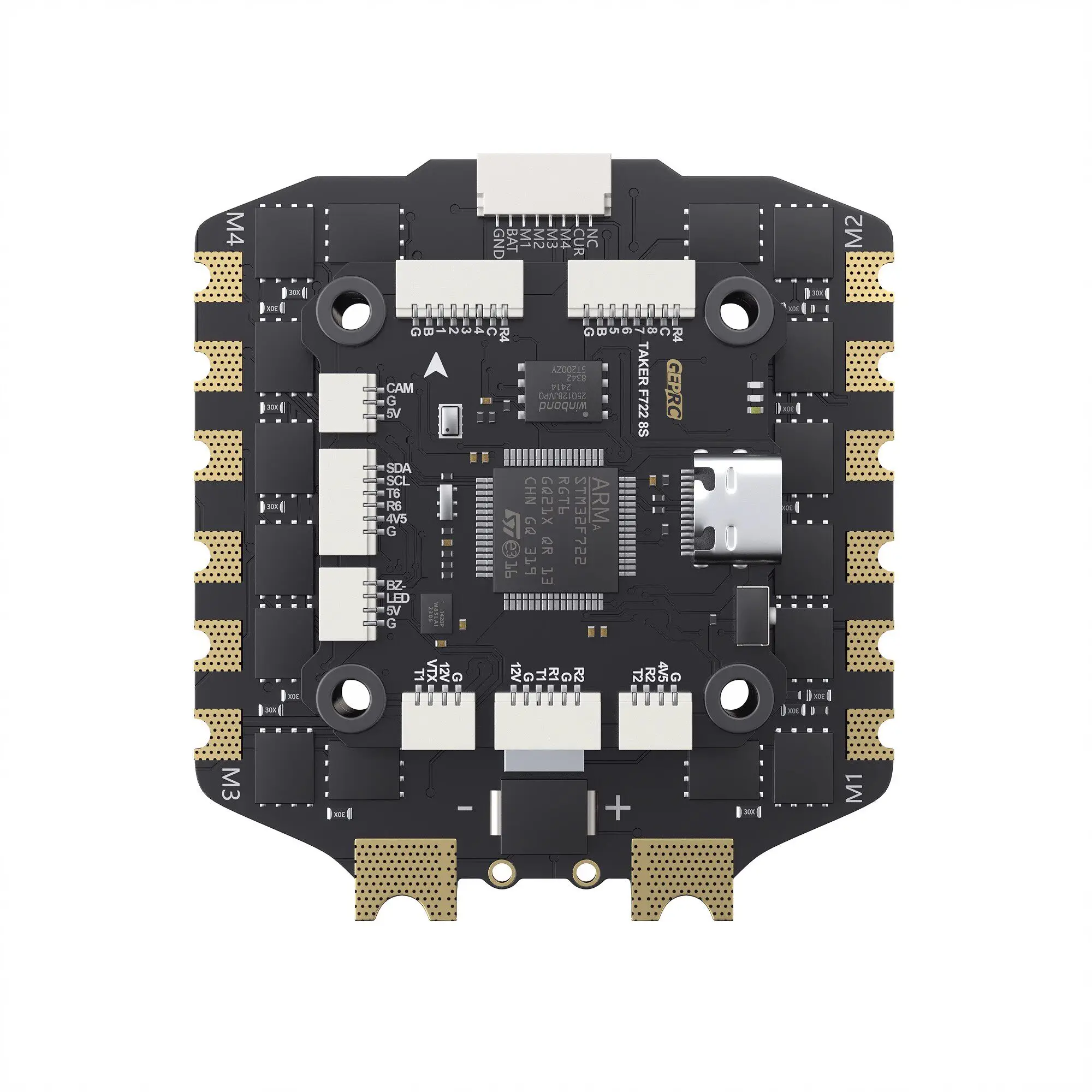 GEPRC TAKER F722 BLS 100A 8S Stack – Flugcontroller & 4-in-1 ESC mit DJI-Stecker für FPV-Drohne (30,5×30,5mm) – Detail 5