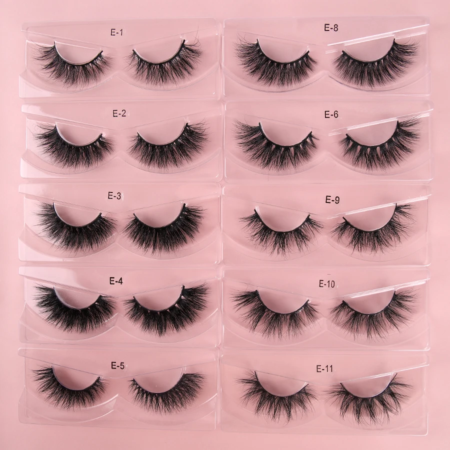 5D Mink Eyelashes Wholesale 10/30/50 Lashes Soft Volume Natural Makeup 3d Mink Lashes In Bulk Box Packaging Custom Logos Makeup