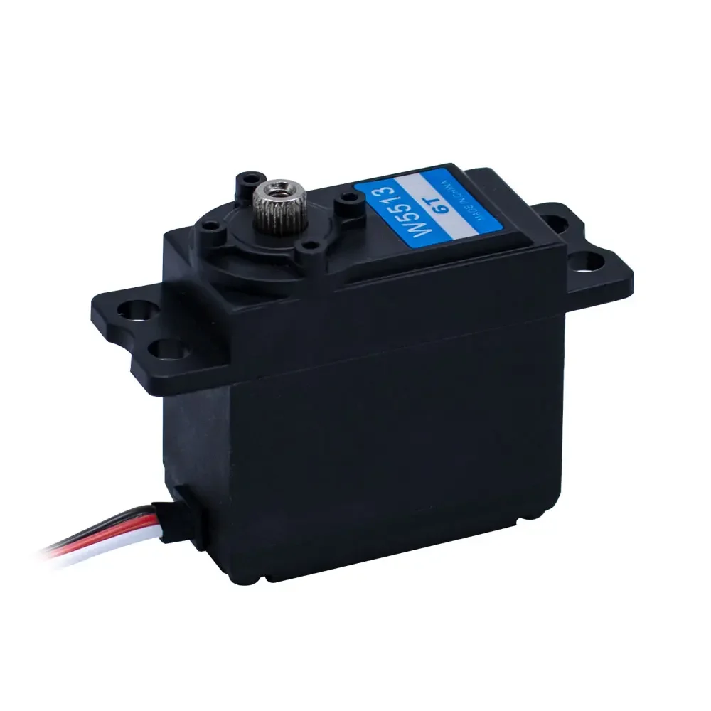 W5513 10kg Torque Metal Gear Sail Winch Servo 1.5T 2T 4T 6T 360 Degree 0.09sec RC Sailing Competition Steering Gear
