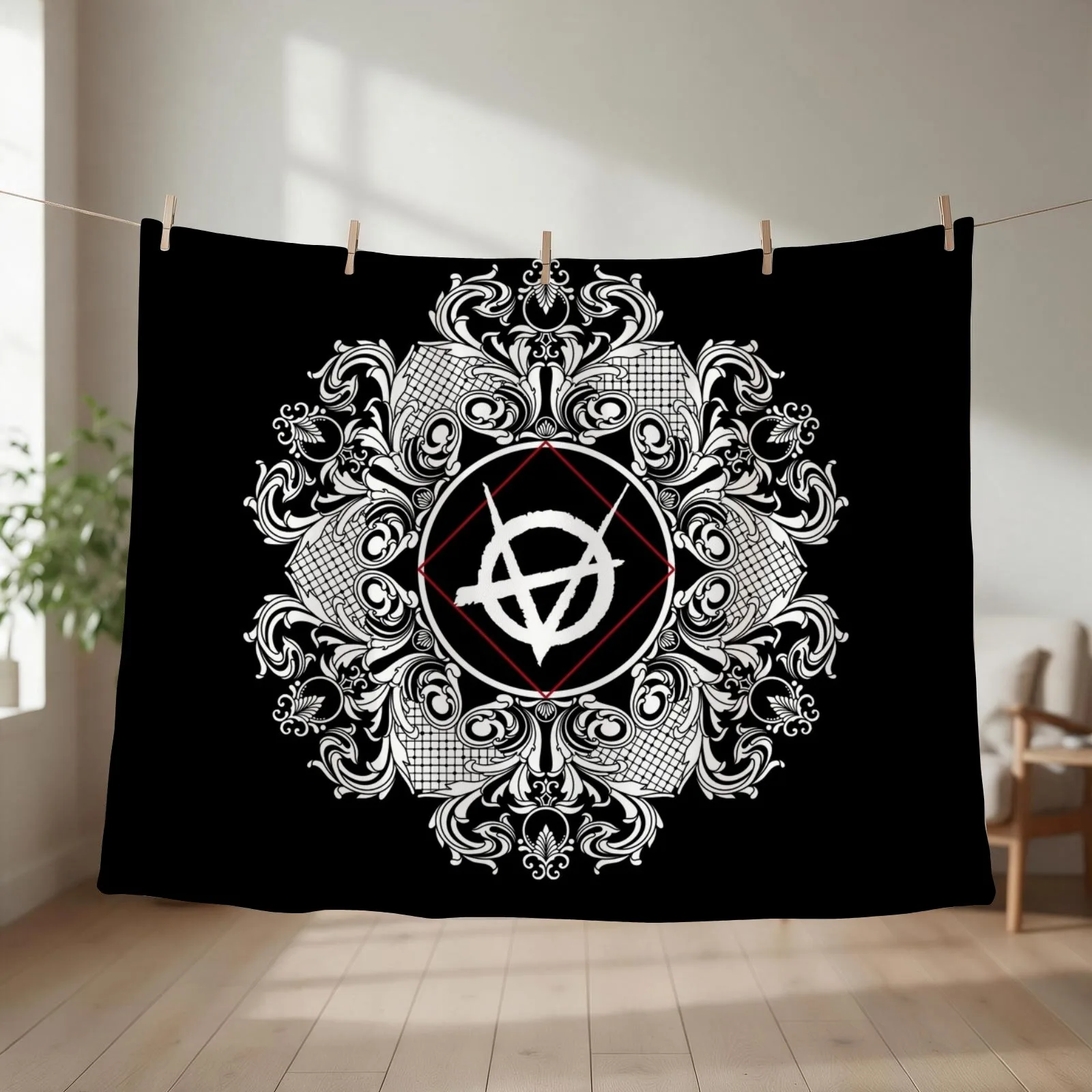 Brujah - Vampire the Masquerade Clans Throw Blanket couch cozy soft plush fuzzy picnic outdoor blanket