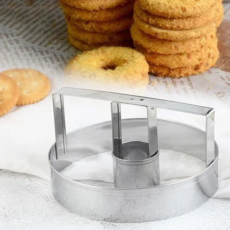 DIY Stainless Steel Donut Mold Cake Decorating Baking Tools Desserts Bread Cutter Maker Kitchen Baking Mold Tool