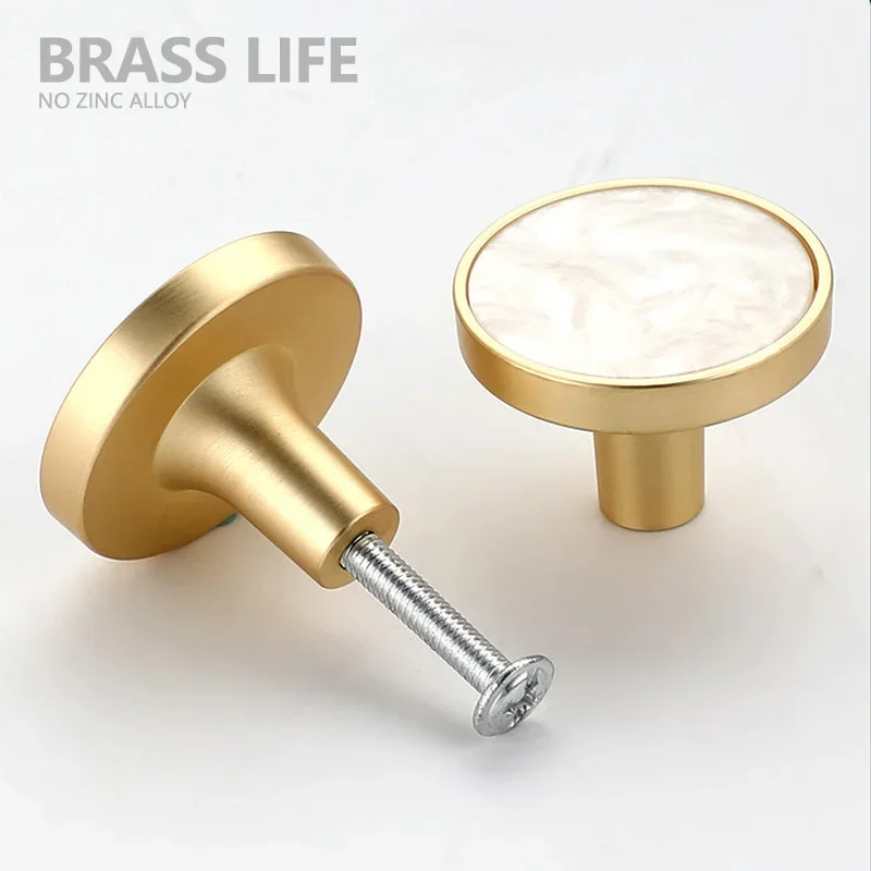 BRASSLIFE-ganchos de latón con concha, Pastoral nórdica, oro blanco, baño, interior, cocina, pasillo, pared, ganchos para ropa, tapices de pared, gancho de fila