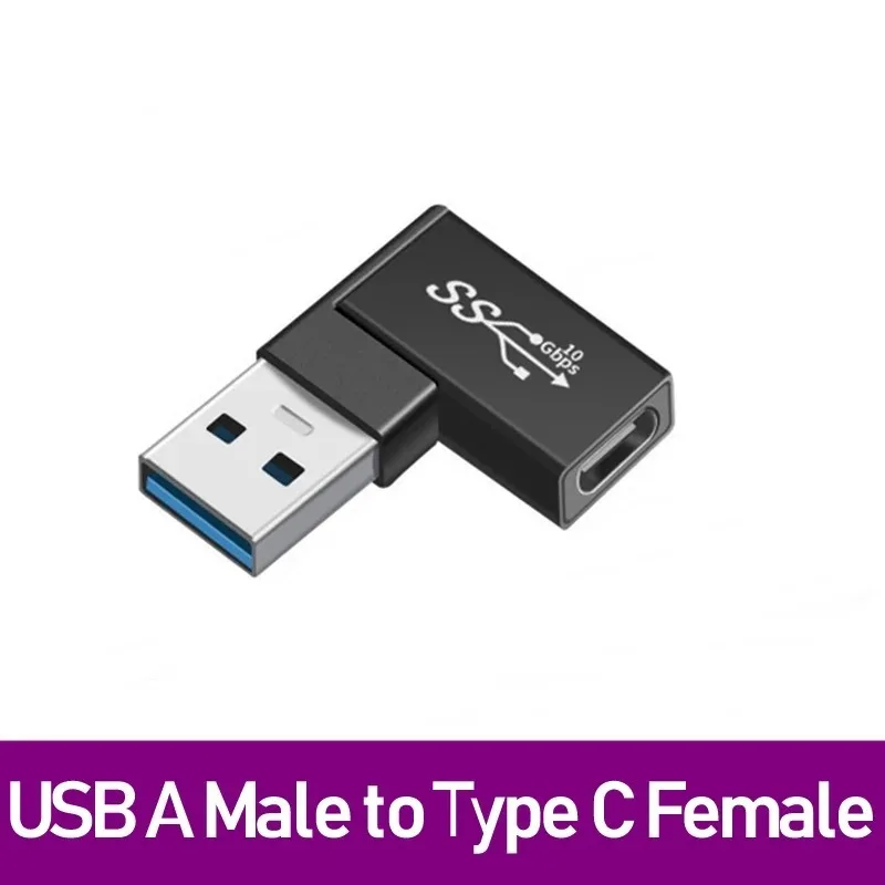 NNBILI Universal USB3.2 OTG Typ C Adapter USBC Stecker auf USB-A Stecker Buchse Konverter für MacBook Huawei Samsung Xiaomi Stecker