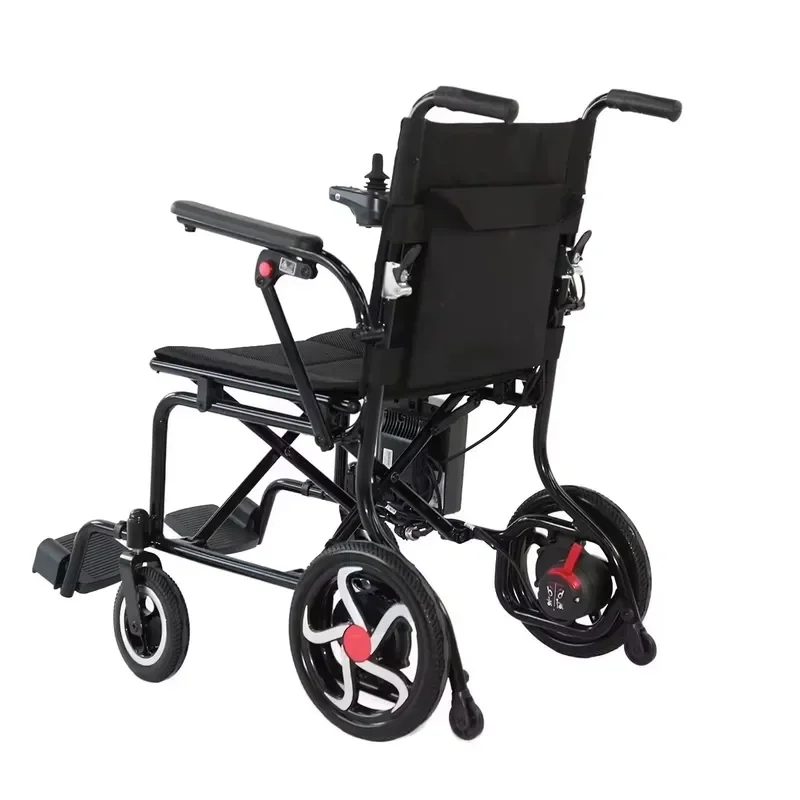 Lightweight Aluminum Power Chair Fast Folding Space Efficient Long Range Battery Portable For Elderly Daily Use