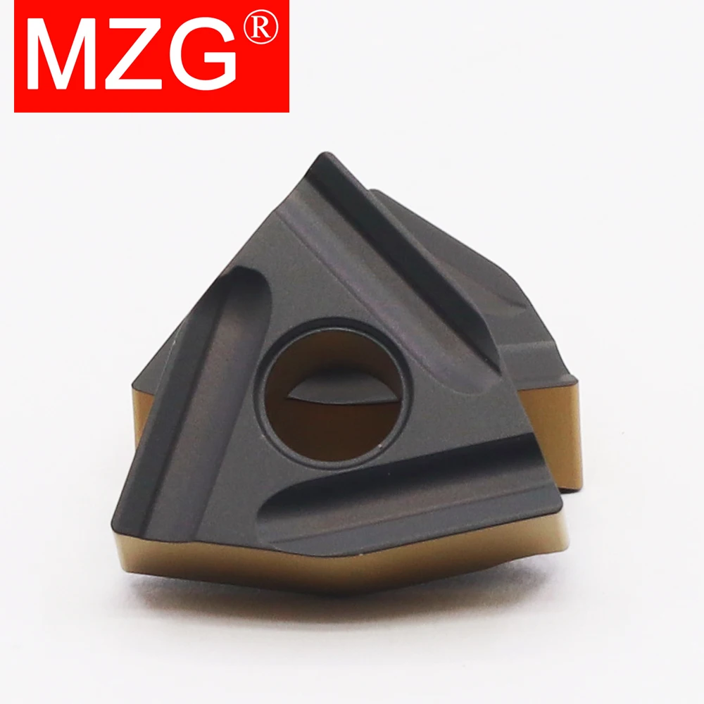 MZG 10Pcs WNMG080404 WNMG080408 TM AM ZC32S Carbide Insert WNMG 080412 Steel Boring External Turning CNC Lathe Tool For Aluminum