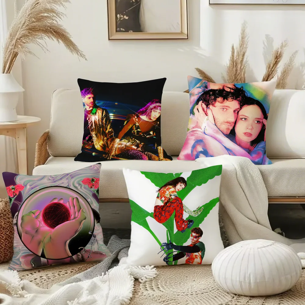 Magdalena Bay Imaginal Disk كيس وسادة مربع على الوجهين الطباعة قصيرة أفخم غطاء وسادة أريكة وسادة السرير #2