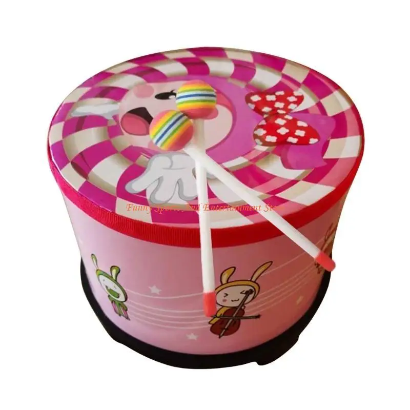 

C4DE Kids Ground Drum Ударный инструмент Напольный барабан с молотками Ритм-барабан