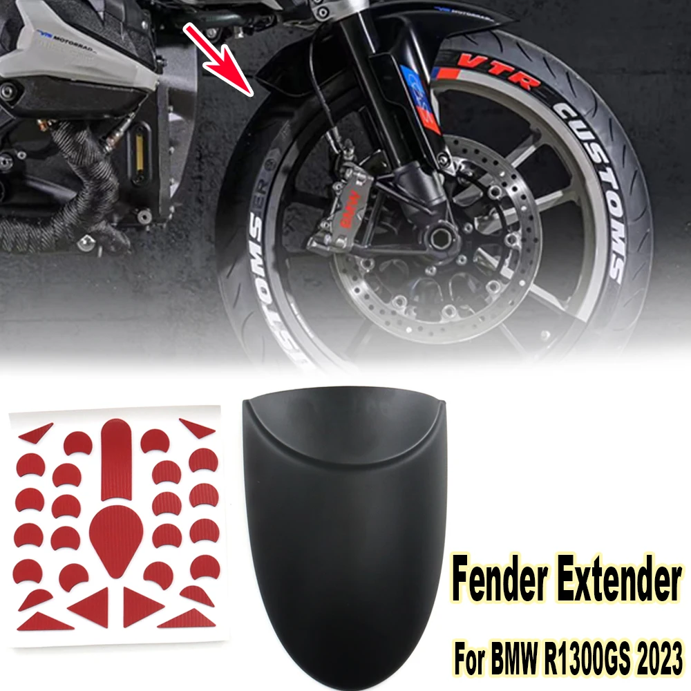 

New Motorcycle Accessories Front Mudguard Fender Extender Extension For BMW R1300GS R 1300 GS R 1300GS Adventure 2023 2024