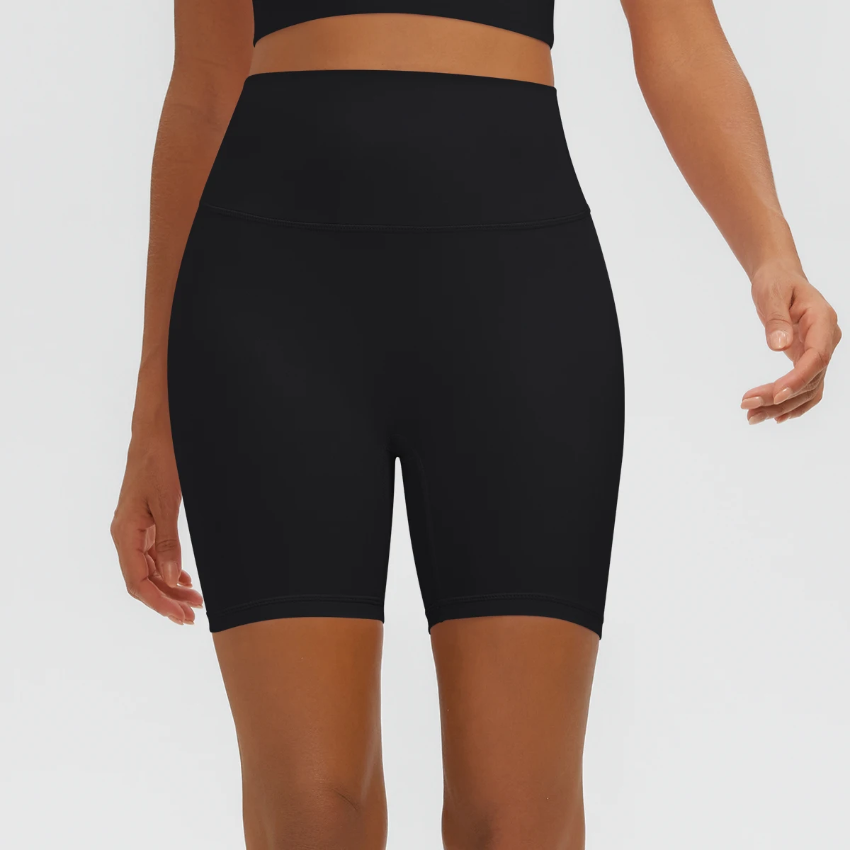 Damen Fitness Yoga Shorts Atmungsaktive Hüftformende Schnelltrocknende Sportshorts Sommer Gym Laufshorts mit Push-Up-Effekt für Frauen – Detail 13